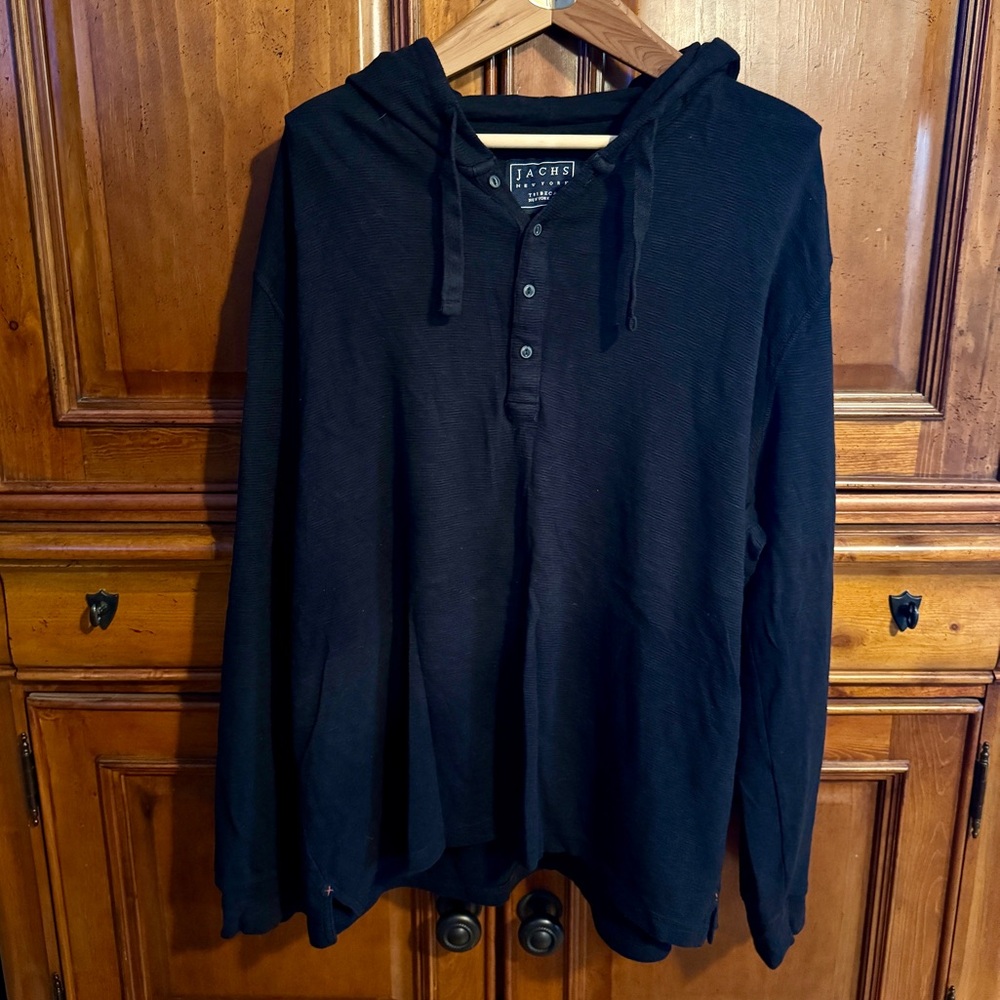 Jachs Black Sweatshirt Hoodie Casual Pullover